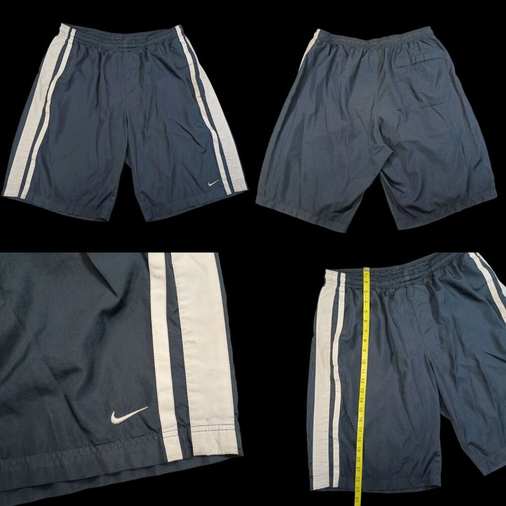 Y2K Nike The Athletic Department Mesh Lined Running Shorts Mens Large Black 2009